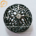 silver hollow domed popular metal button